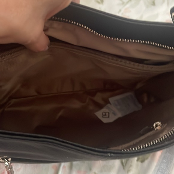 Bostanten Black Pebble Genuine Leather Tote - Picture 5 of 15